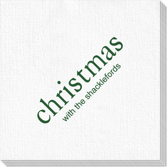 Big Word Christmas Deville Napkins